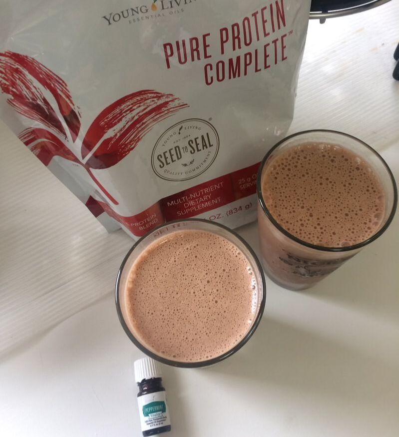 chocolate peppermint mocha smoothie 2