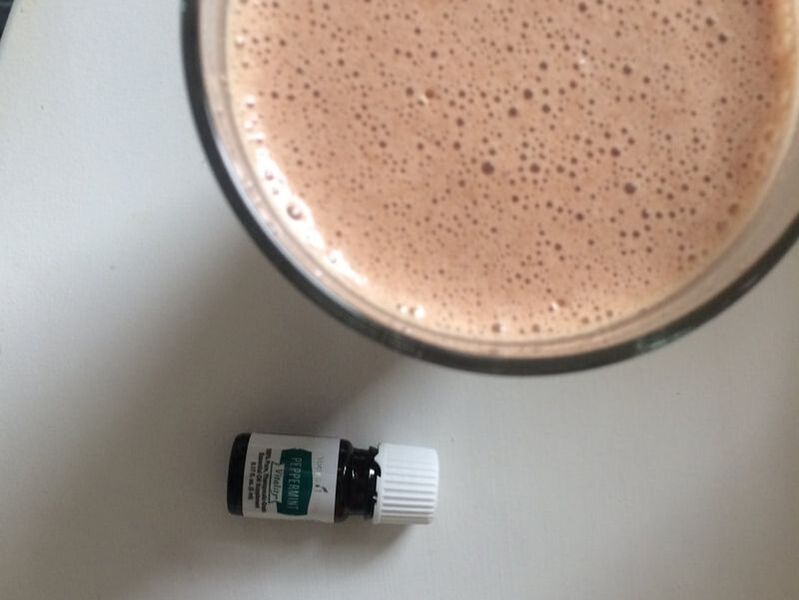 chocolate peppermint mocha smoothie 4